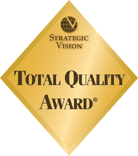 Strategic Vision Total Quality Award&reg; medallion